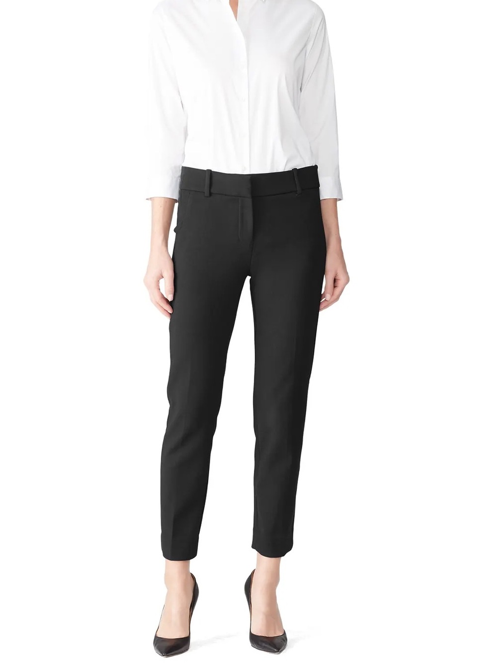 GUC Black J Crew High Rise Cameron Pant in Four Season Stretch, Size 4.
